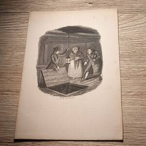 An illustraion by George Cruikshank - from the Dickens novel "Oliver Twist"